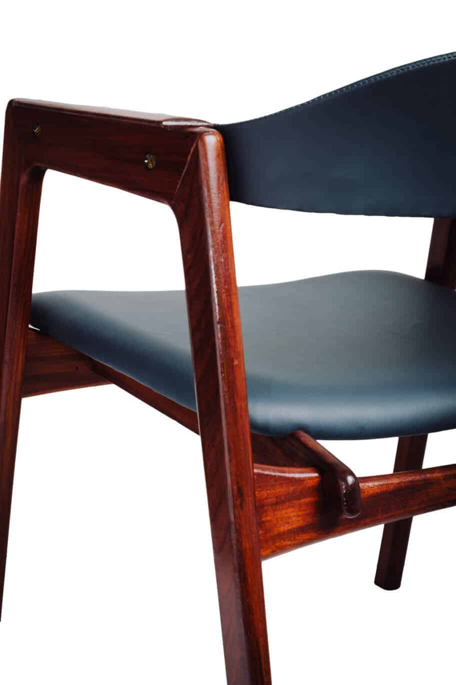 Fotel gabinetowy z drewna tekowego