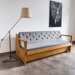 Sofa designed by O. Szlekys for ŁAD Cooperative